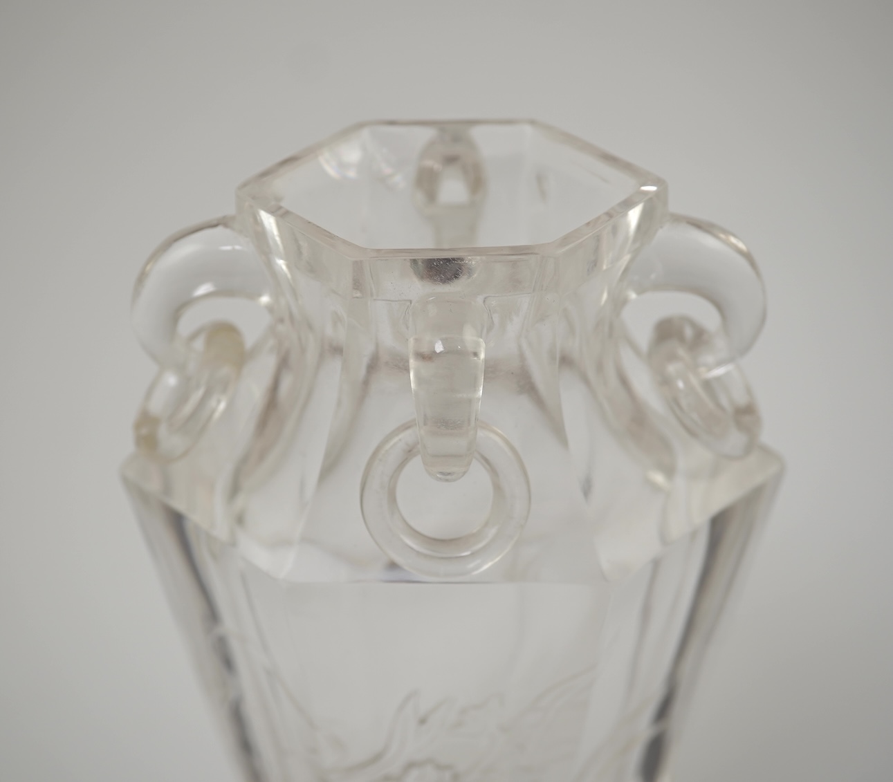 A Chinese rock crystal vase, early 20th century